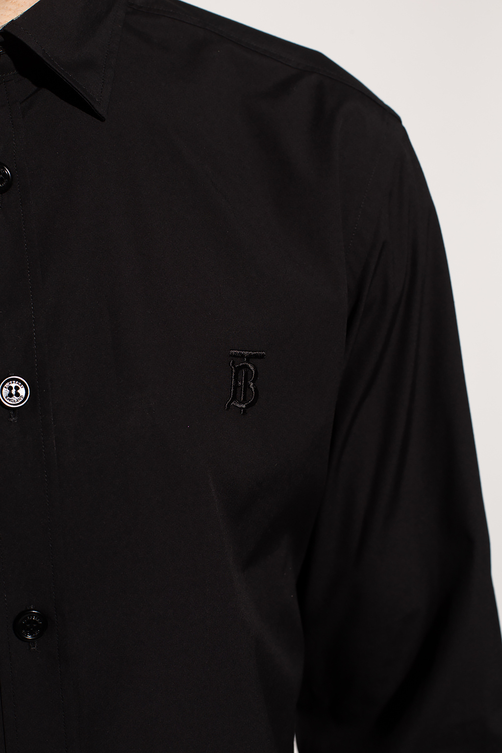 Logo - embroidered shirt Burberry - Burberry Denim for Men Logo - embroidered shirt Burberry - Burberry Denim for Men